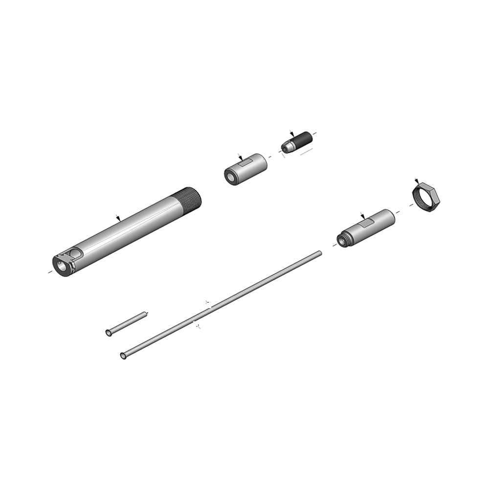 מבט מפורק מספר 2 על רכיבי ראש הסמרור Gage Bilt 3A-54-43 - Exploded component view 2 of Gage Bilt 3A-54-43 nose assembly