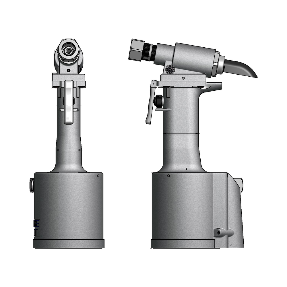 מבט נוסף על כלי סמרור פנאומטי-הידראולי Gage Bilt GB751 - Additional view of the Gage Bilt GB751 pneudraulic rivet tool