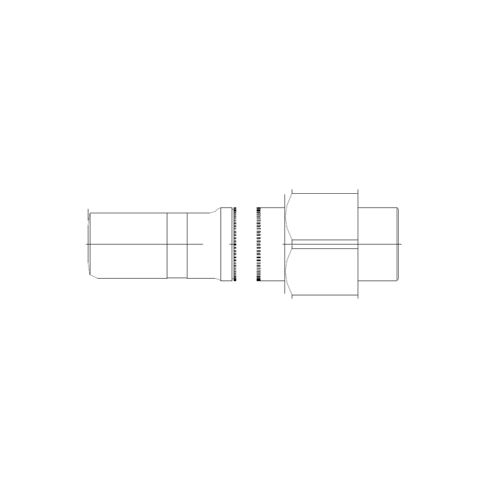 תצוגת מוצר נקייה של ראש סמרור Gage Bilt NAS-731-20 על רקע לבן - Clean product view of Gage Bilt NAS-731-20 nose assembly on a white background