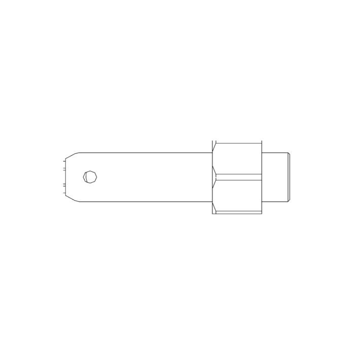 תצוגת מוצר נקייה של ראש סמרור Gage Bilt 8Z-352A-21 על רקע לבן - Clean product view of Gage Bilt 8Z-352A-21 nose assembly on a white background