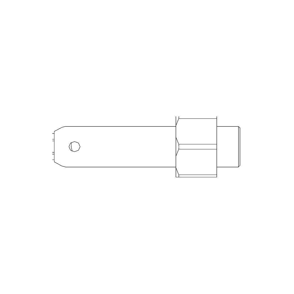 תצוגת מוצר נקייה של ראש סמרור Gage Bilt 8Z-352A-21 על רקע לבן - Clean product view of Gage Bilt 8Z-352A-21 nose assembly on a white background