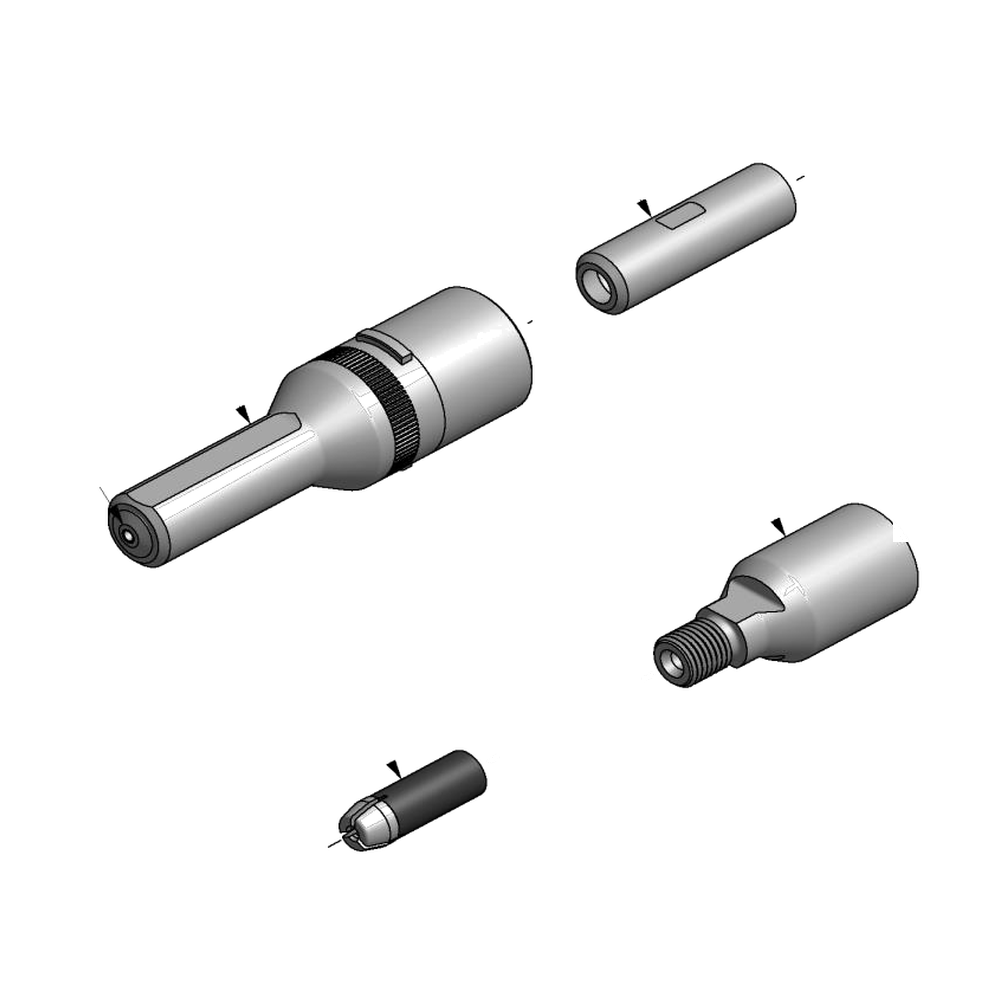 מבט מפורק מספר 2 על רכיבי ראש הסמרור Gage Bilt 4A-745C-23 - Exploded component view 2 of Gage Bilt 4A-745C-23 nose assembly