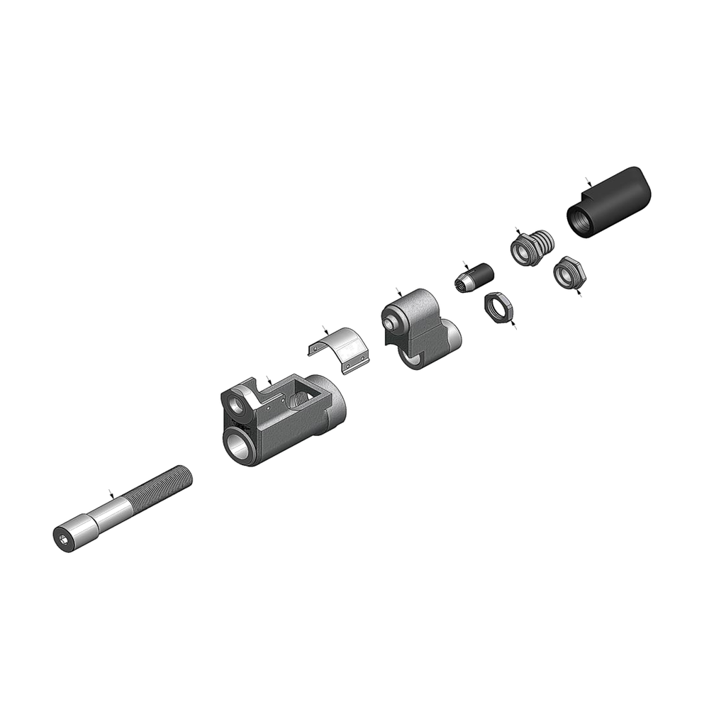 מבט מפורק מספר 2 על רכיבי ראש הסמרור Gage Bilt LGP10-208C-31 - Exploded component view 2 of Gage Bilt LGP10-208C-31 nose assembly