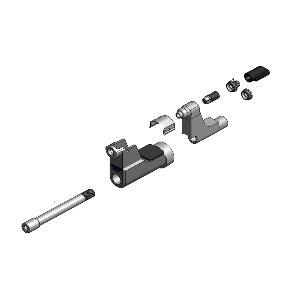 מבט מפורק מספר 2 על רכיבי ראש הסמרור Gage Bilt LGP08-206A-36OC - Exploded component view 2 of Gage Bilt LGP08-206A-36OC nose assembly