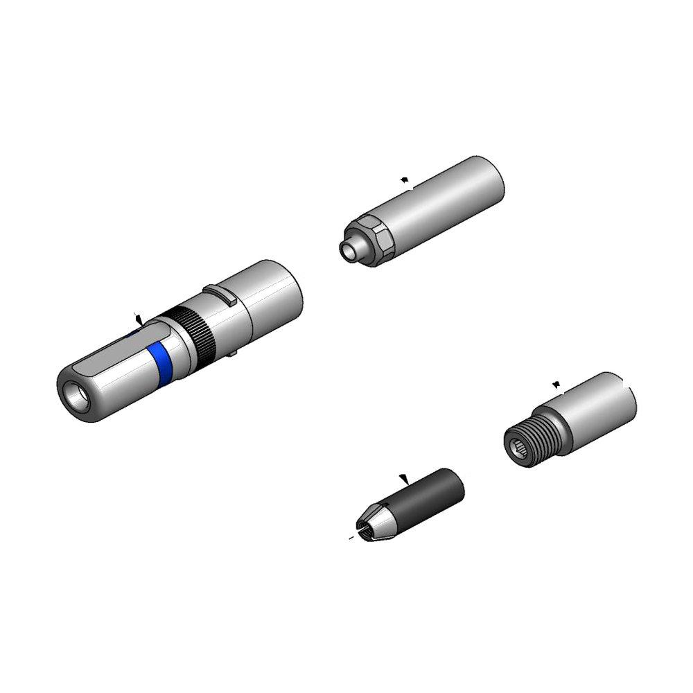 מבט מפורק מספר 2 על רכיבי ראש הסמרור Gage Bilt MGP5-2480-20 - Exploded component view 2 of Gage Bilt MGP5-2480-20 nose assembly