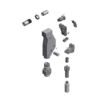 מבט מפורק מספר 2 על רכיבי ראש הסמרור Gage Bilt UBR06-751C-54RA - Exploded component view 2 of Gage Bilt UBR06-751C-54RA nose assembly