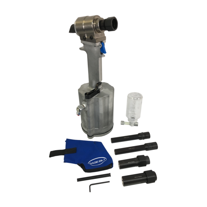 ערכת סמרור Gage Bilt GB756MGK בתצוגת מוצר על רקע לבן - Gage Bilt GB756MGK riveting kit shown on a white background