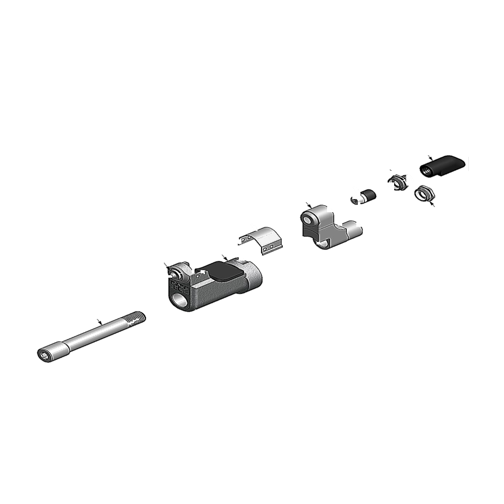 מבט מפורק מספר 2 על רכיבי ראש הסמרור Gage Bilt SB06-206H-27OS - Exploded component view 2 of Gage Bilt SB06-206H-27OS nose assembly