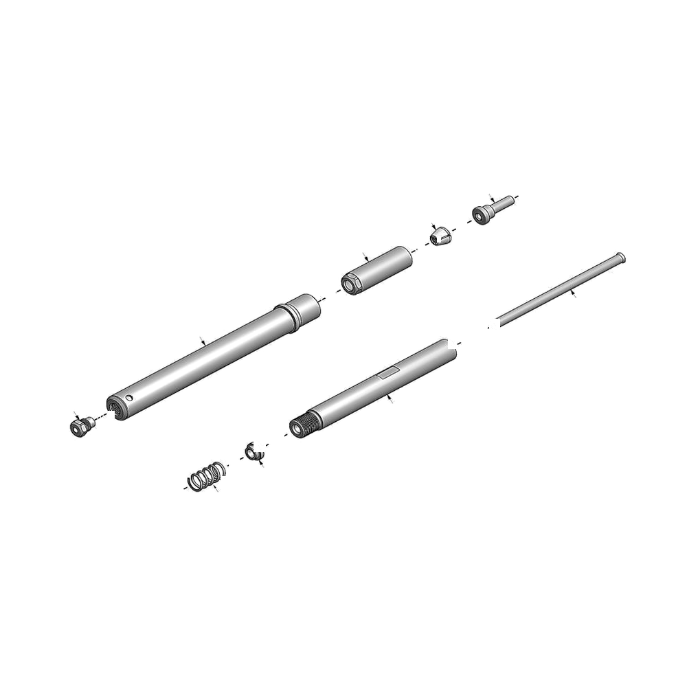 מבט מפורק מספר 2 על רכיבי ראש הסמרור Gage Bilt MGL06-752A-61 - Exploded component view 2 of Gage Bilt MGL06-752A-61 nose assembly