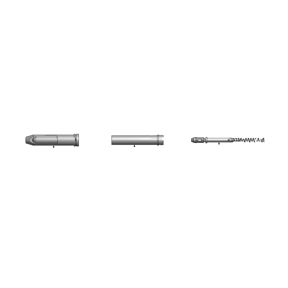 מבט מפורק מספר 4 על רכיבי ראש הסמרור Gage Bilt 3US-681-25 - Exploded component view 4 of Gage Bilt 3US-681-25 nose assembly