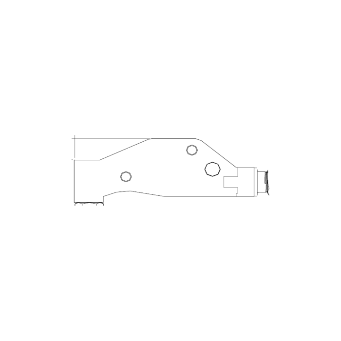 תצוגת מוצר נקייה של ראש סמרור Gage Bilt 3C-715-54RA על רקע לבן - Clean product view of Gage Bilt 3C-715-54RA nose assembly on a white background