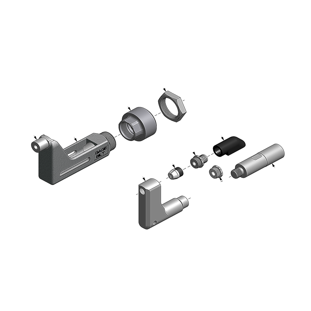 מבט מפורק מספר 2 על רכיבי ראש הסמרור Gage Bilt GS10-752A-43OS - Exploded component view 2 of Gage Bilt GS10-752A-43OS nose assembly