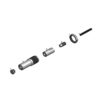 מבט מפורק מספר 2 על רכיבי ראש הסמרור Gage Bilt UBR04-704A-16 - Exploded component view 2 of Gage Bilt UBR04-704A-16 nose assembly