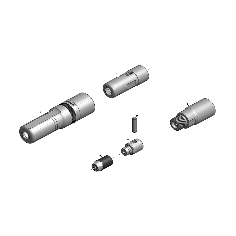 מבט מפורק מספר 2 על רכיבי ראש הסמרור Gage Bilt LGP10-745-24PI - Exploded component view 2 of Gage Bilt LGP10-745-24PI nose assembly