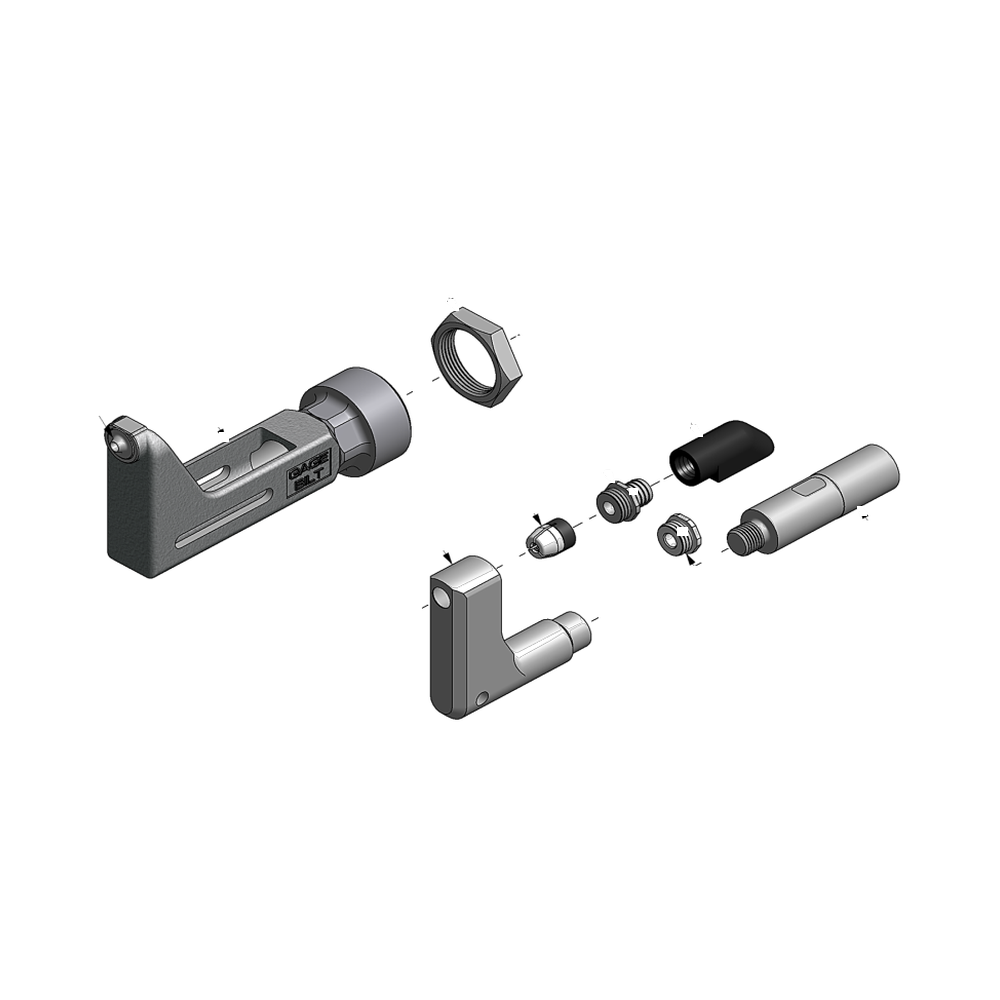 מבט מפורק מספר 2 על רכיבי ראש הסמרור Gage Bilt SB05-752A-43OS - Exploded component view 2 of Gage Bilt SB05-752A-43OS nose assembly