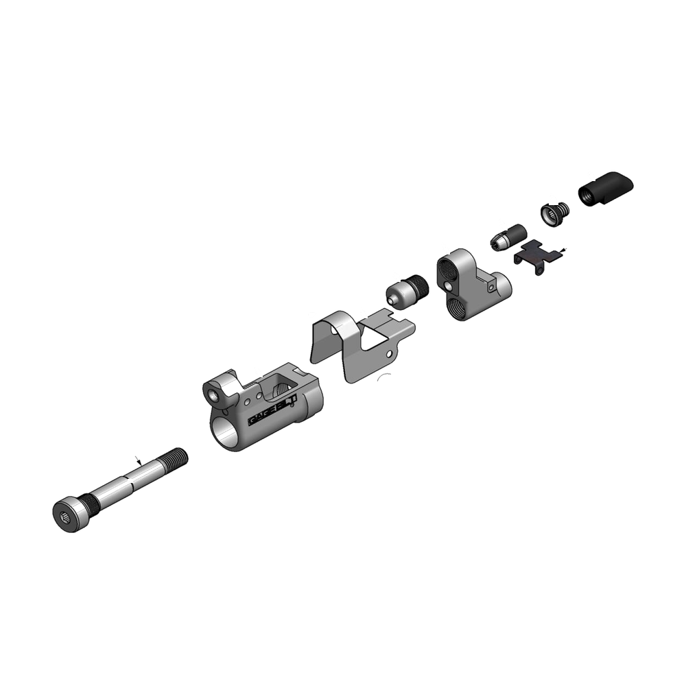 מבט מפורק מספר 2 על רכיבי ראש הסמרור Gage Bilt MGP4-30OSSG - Exploded component view 2 of Gage Bilt MGP4-30OSSG nose assembly