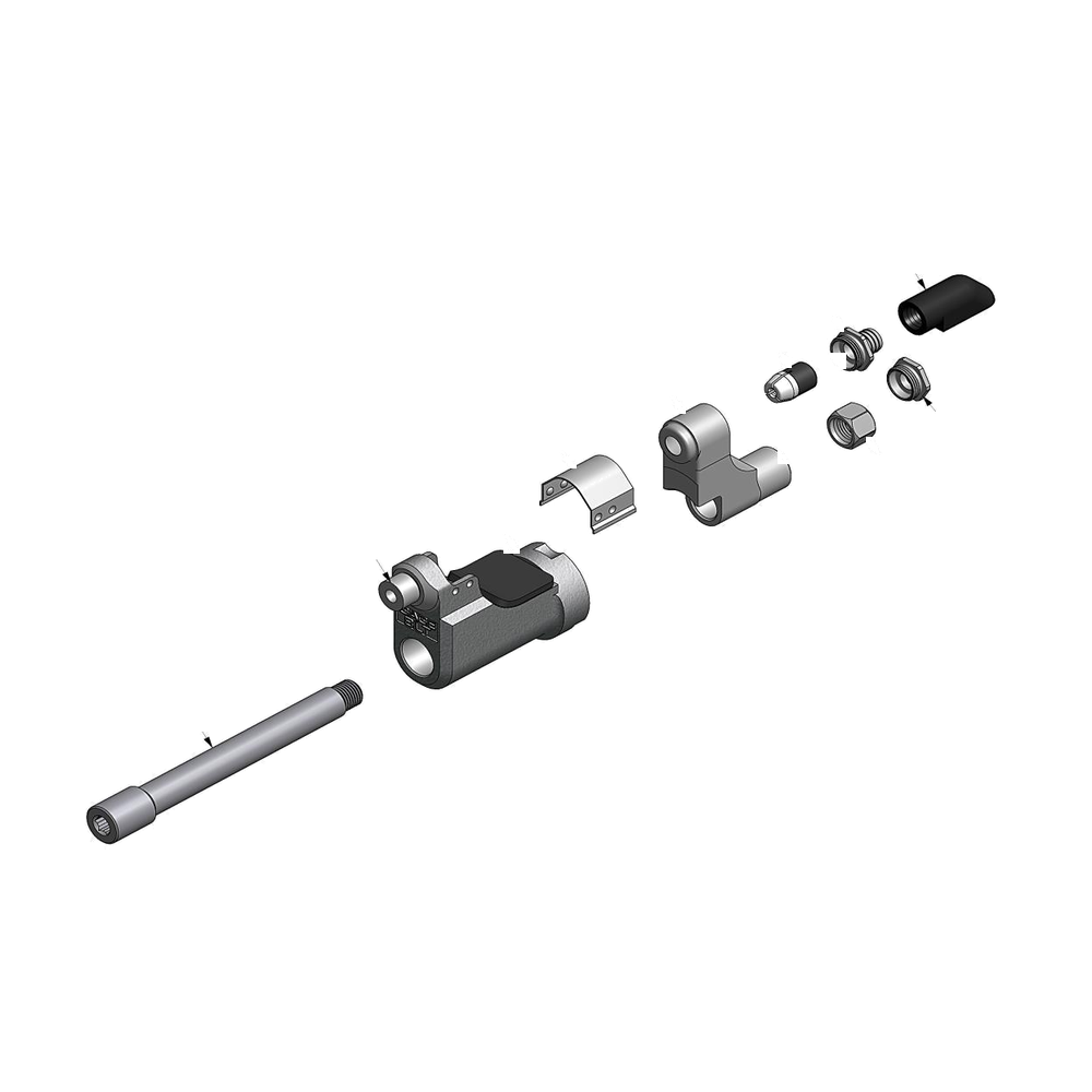 מבט מפורק מספר 2 על רכיבי ראש הסמרור Gage Bilt GS10-204D-32OS - Exploded component view 2 of Gage Bilt GS10-204D-32OS nose assembly