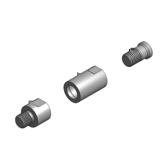 תצוגת מוצר נקייה של ראש סמרור Gage Bilt 11075154RA על רקע לבן - Clean product view of Gage Bilt 11075154RA nose assembly on a white background