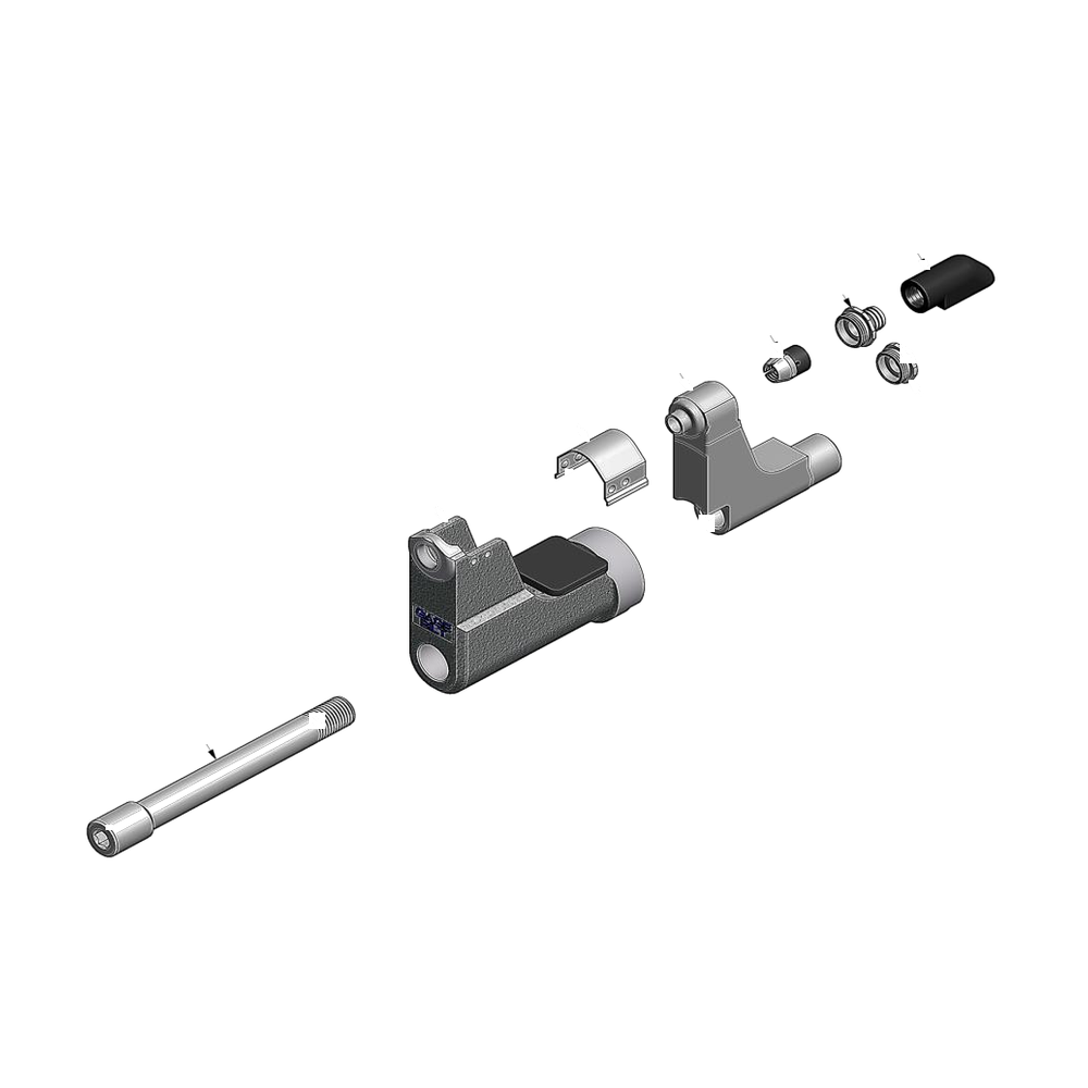 מבט מפורק מספר 2 על רכיבי ראש הסמרור Gage Bilt LGP07-206G-34OC - Exploded component view 2 of Gage Bilt LGP07-206G-34OC nose assembly