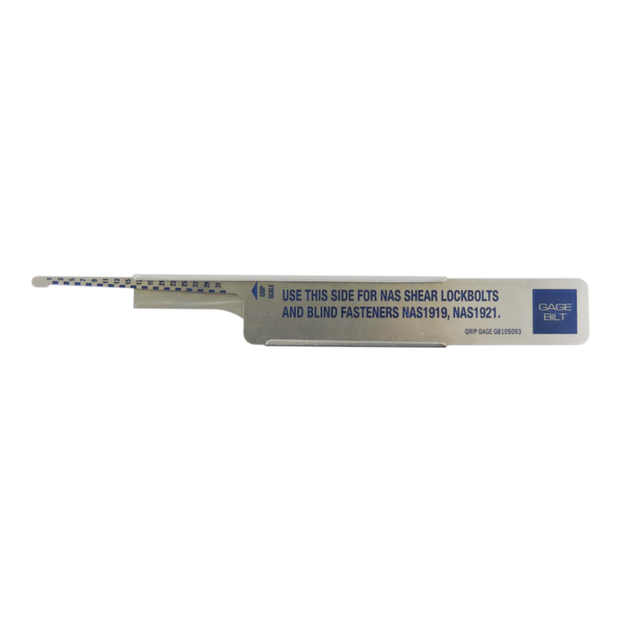 מד בדיקת סמרור Gage Bilt GB105093 במבט מוצר על רקע לבן - Gage Bilt GB105093 rivet inspection gage product view on a white background