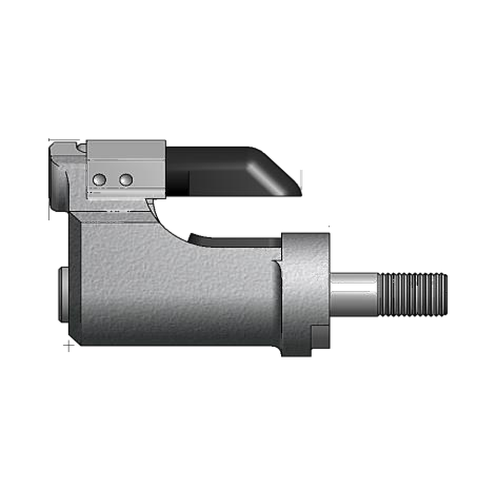 תצוגת מוצר נקייה של ראש סמרור Gage Bilt NAS08-206G-25OC על רקע לבן - Clean product view of Gage Bilt NAS08-206G-25OC nose assembly on a white background