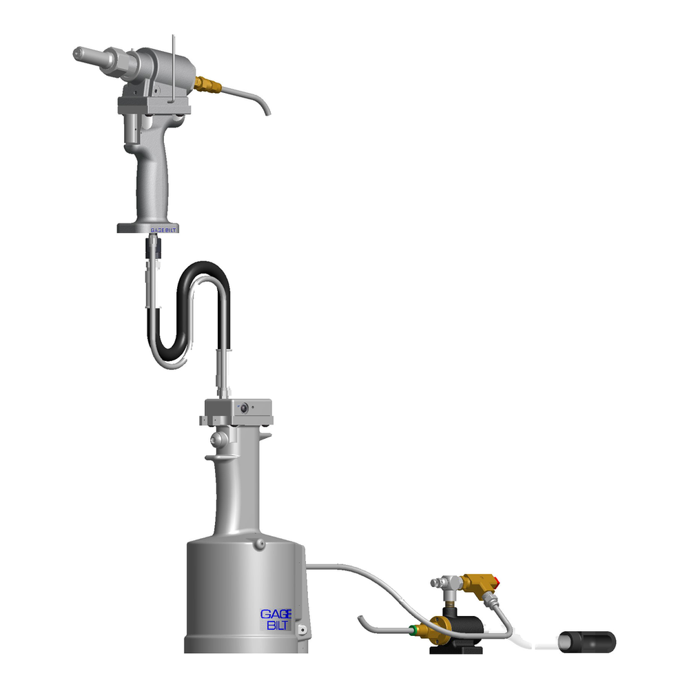 כלי סמרור למערכת מפוצלת Gage Bilt GB752SHVT במבט מוצר על רקע לבן - Gage Bilt GB752SHVT split-system rivet tool product view on a white background