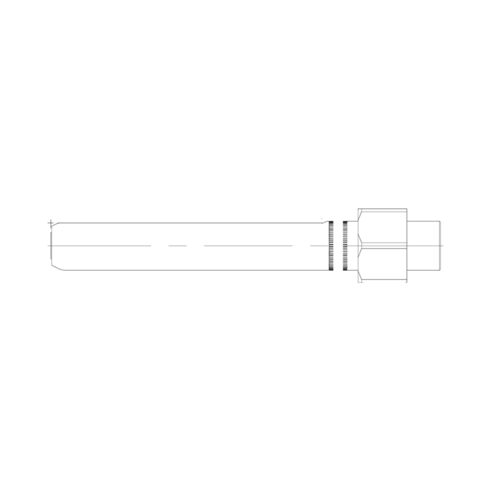 תצוגת מוצר נקייה של ראש סמרור Gage Bilt UBB08-730-45 על רקע לבן - Clean product view of Gage Bilt UBB08-730-45 nose assembly on a white background