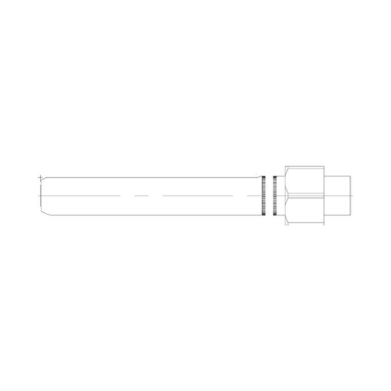 תצוגת מוצר נקייה של ראש סמרור Gage Bilt UBB08-730-45 על רקע לבן - Clean product view of Gage Bilt UBB08-730-45 nose assembly on a white background