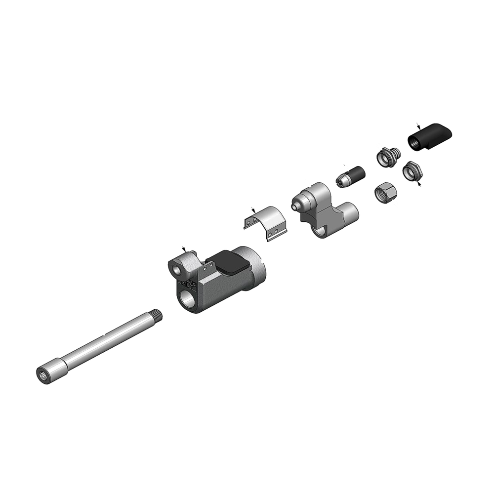 מבט מפורק מספר 2 על רכיבי ראש הסמרור Gage Bilt MGP4-204C-30OS - Exploded component view 2 of Gage Bilt MGP4-204C-30OS nose assembly
