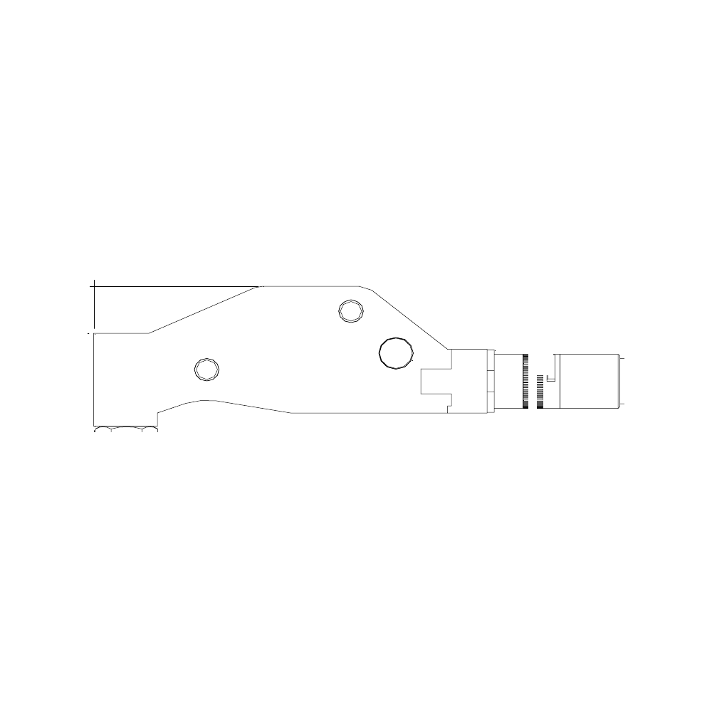 תצוגת מוצר נקייה של ראש סמרור Gage Bilt 456MAX-751NN-54RA על רקע לבן - Clean product view of Gage Bilt 456MAX-751NN-54RA nose assembly on a white background