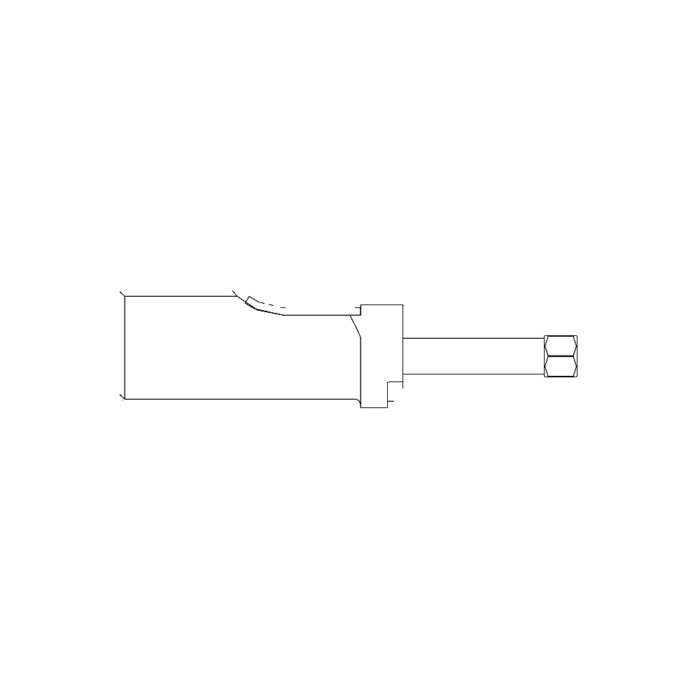 תצוגת מוצר נקייה של ראש סמרור Gage Bilt MBC-204D-37OS על רקע לבן - Clean product view of Gage Bilt MBC-204D-37OS nose assembly on a white background
