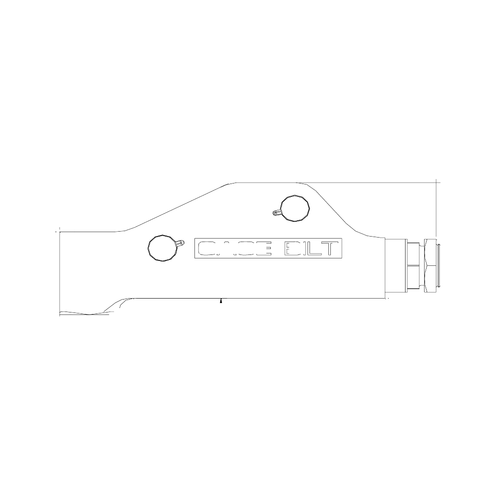 תצוגת מוצר נקייה של ראש סמרור Gage Bilt SB-744-58RA על רקע לבן - Clean product view of Gage Bilt SB-744-58RA nose assembly on a white background