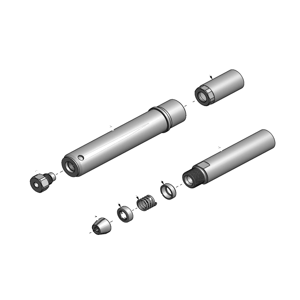 מבט מפורק מספר 2 על רכיבי ראש הסמרור Gage Bilt MGL12-756-48 - Exploded component view 2 of Gage Bilt MGL12-756-48 nose assembly