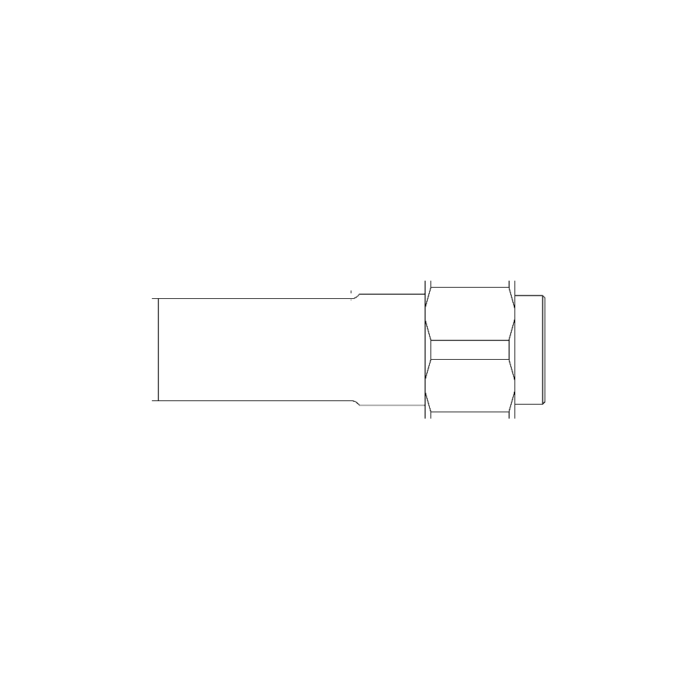 תצוגת מוצר נקייה של ראש סמרור Gage Bilt MG-226-28 על רקע לבן - Clean product view of Gage Bilt MG-226-28 nose assembly on a white background