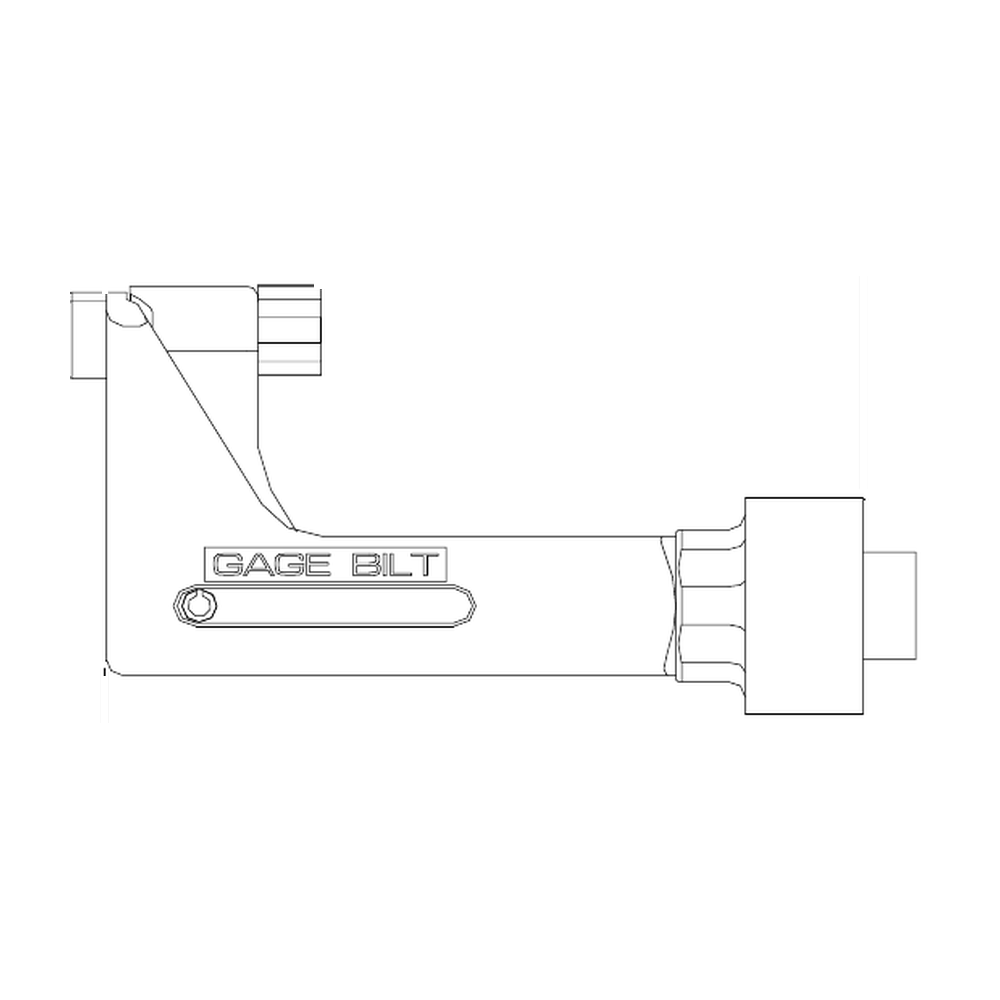 תצוגת מוצר נקייה של ראש סמרור Gage Bilt C-751-43OS על רקע לבן - Clean product view of Gage Bilt C-751-43OS nose assembly on a white background