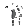 מבט מפורק מספר 2 על רכיבי ראש הסמרור Gage Bilt 6N-704-54RA - Exploded component view 2 of Gage Bilt 6N-704-54RA nose assembly