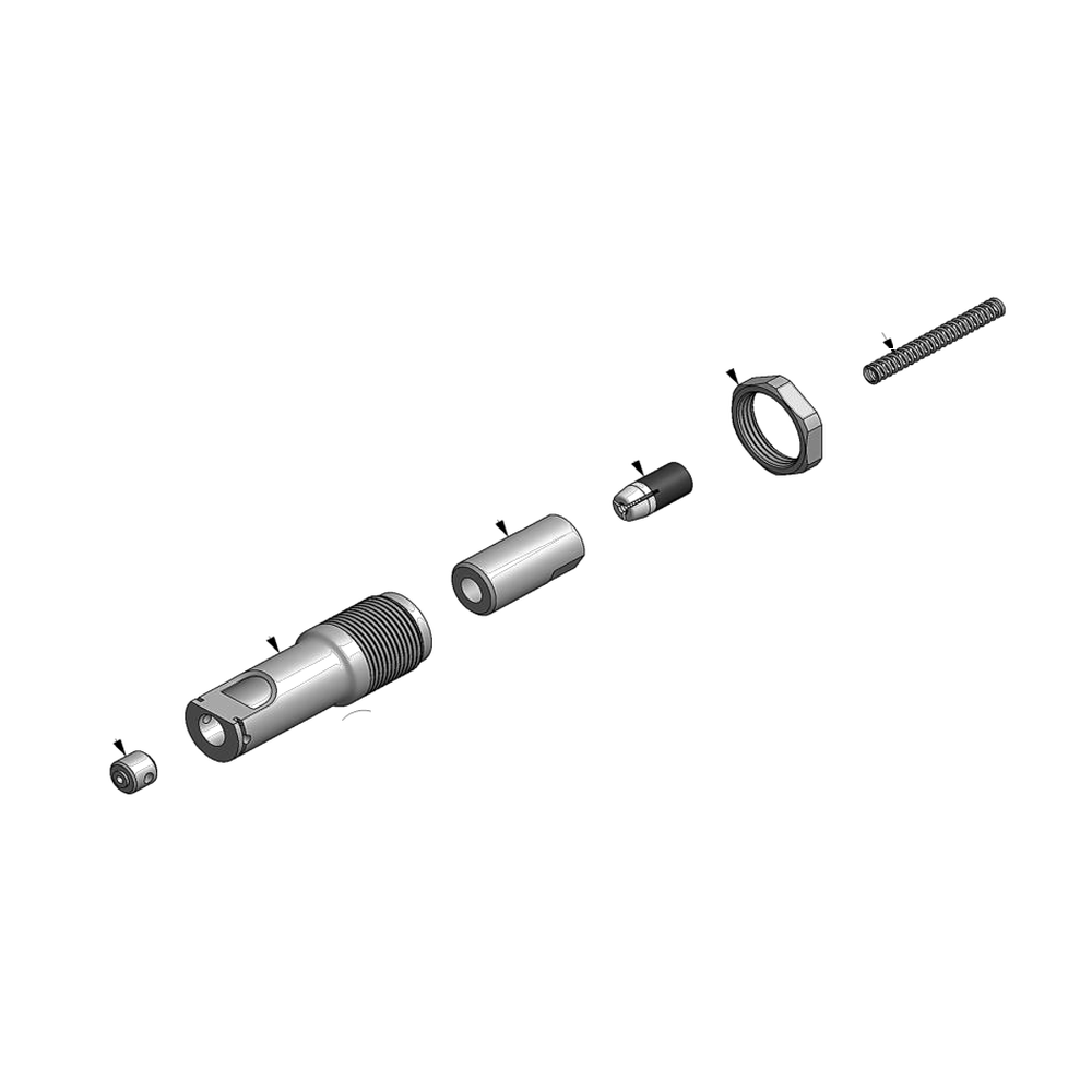 מבט מפורק מספר 2 על רכיבי ראש הסמרור Gage Bilt 6C-704A-16 - Exploded component view 2 of Gage Bilt 6C-704A-16 nose assembly