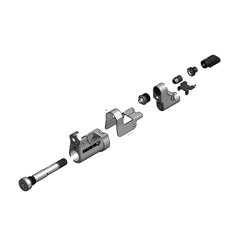 מבט מפורק מספר 2 על רכיבי ראש הסמרור Gage Bilt LGP07-25OSSG - Exploded component view 2 of Gage Bilt LGP07-25OSSG nose assembly