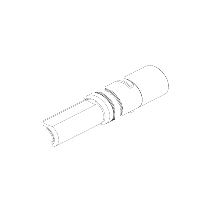 תצוגת מוצר נקייה של ראש סמרור Gage Bilt UBB-752B-20 על רקע לבן - Clean product view of Gage Bilt UBB-752B-20 nose assembly on a white background
