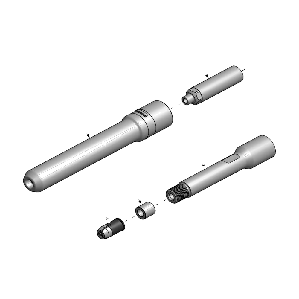 מבט מפורק מספר 2 על רכיבי ראש הסמרור Gage Bilt BOM08-745-52 - Exploded component view 2 of Gage Bilt BOM08-745-52 nose assembly
