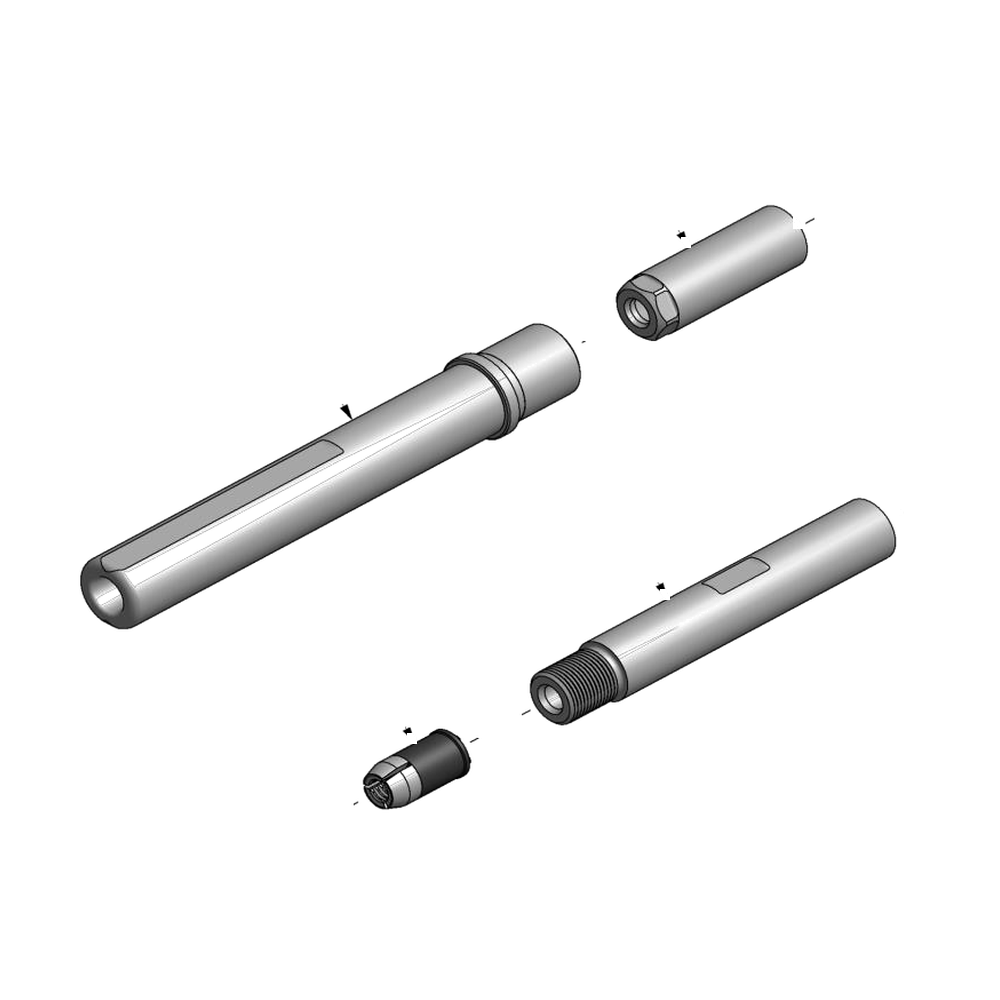 מבט מפורק מספר 2 על רכיבי ראש הסמרור Gage Bilt MG-713-46F - Exploded component view 2 of Gage Bilt MG-713-46F nose assembly