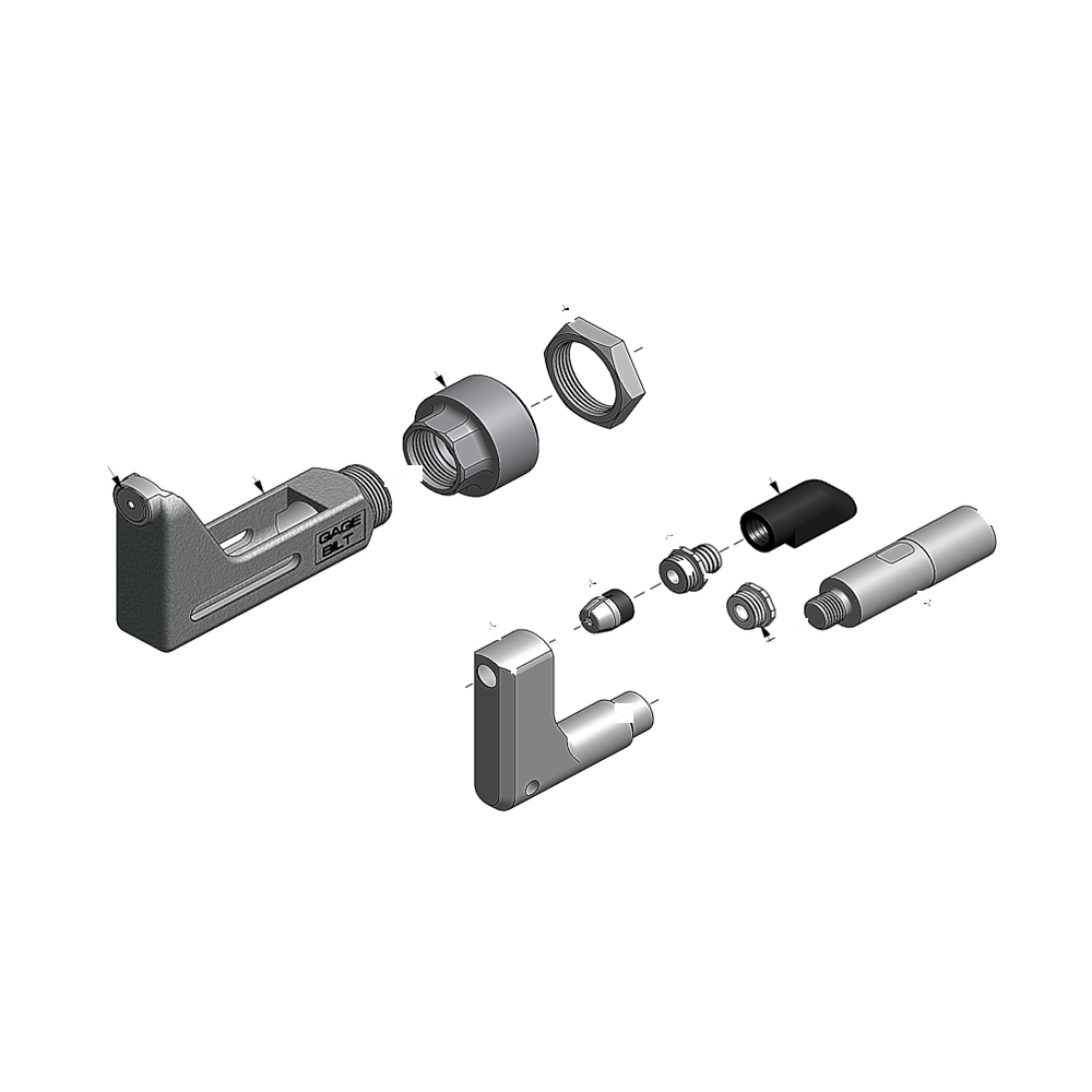 מבט מפורק מספר 2 על רכיבי ראש הסמרור Gage Bilt 5C-751A-43OS - Exploded component view 2 of Gage Bilt 5C-751A-43OS nose assembly