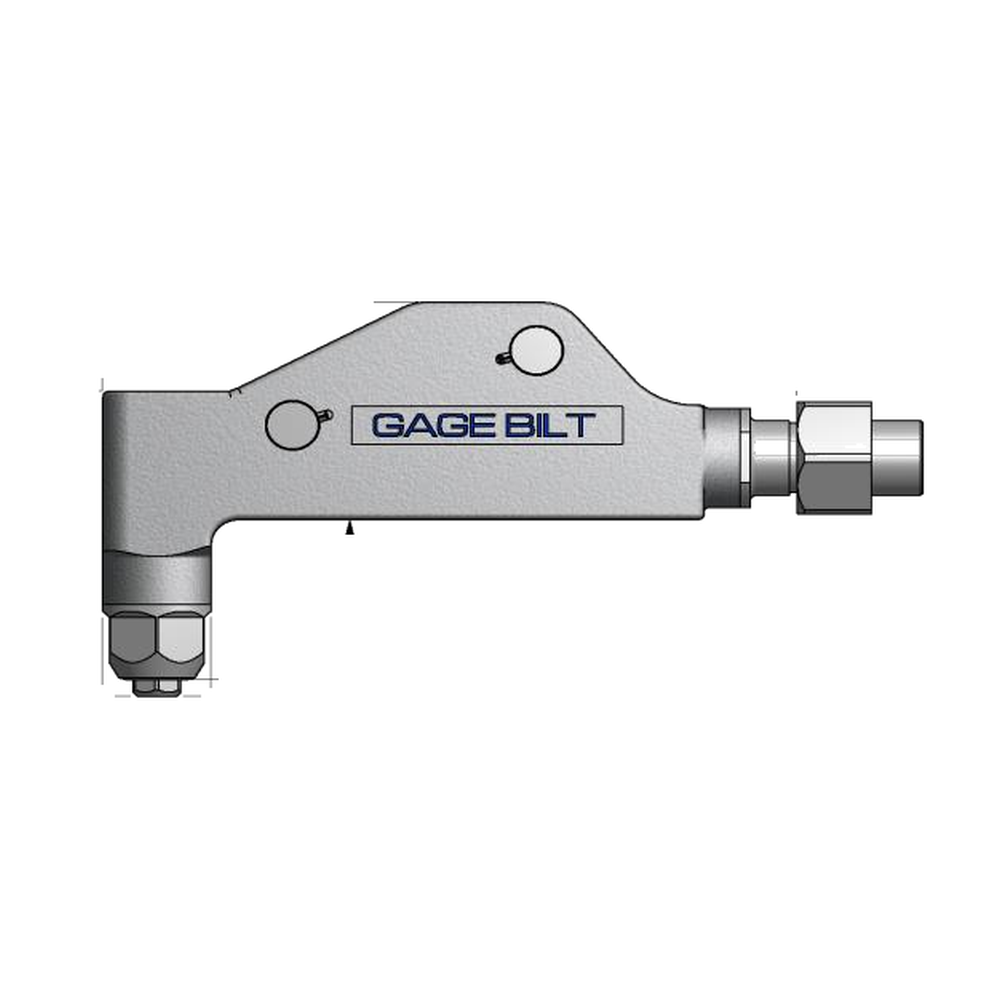 תצוגת מוצר נקייה של ראש סמרור Gage Bilt UAB08-713-58RA על רקע לבן - Clean product view of Gage Bilt UAB08-713-58RA nose assembly on a white background