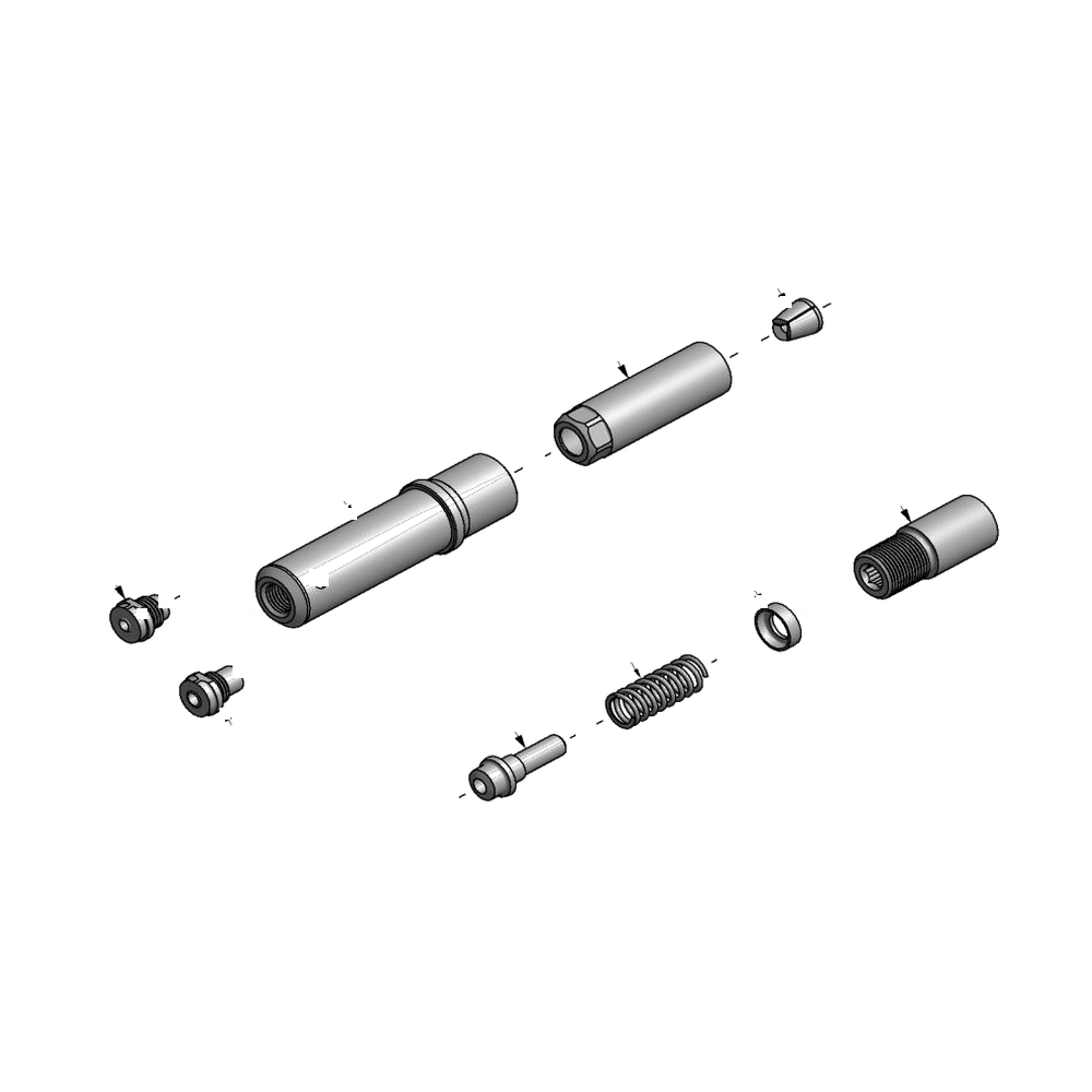 מבט מפורק מספר 2 על רכיבי ראש הסמרור Gage Bilt 68MB-352-21 - Exploded component view 2 of Gage Bilt 68MB-352-21 nose assembly