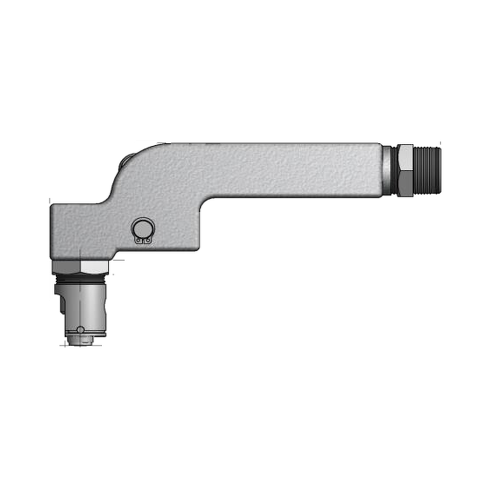 תצוגת מוצר נקייה של ראש סמרור Gage Bilt 6A-715B-44RA על רקע לבן - Clean product view of Gage Bilt 6A-715B-44RA nose assembly on a white background