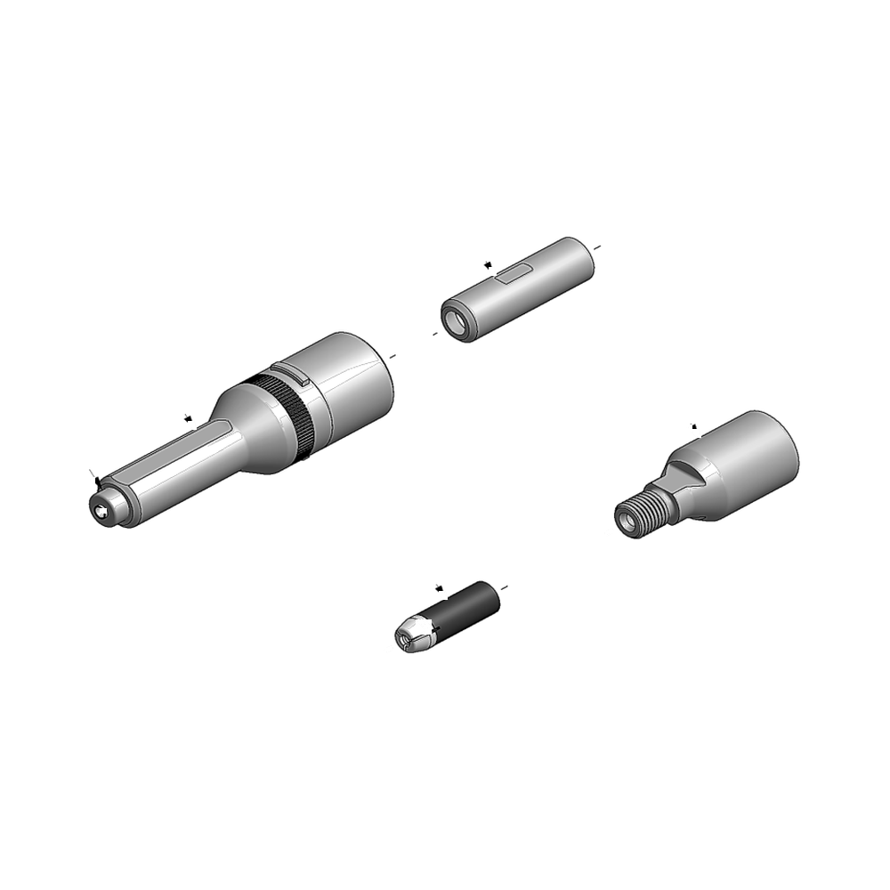 מבט מפורק מספר 2 על רכיבי ראש הסמרור Gage Bilt ASP06-745C-23 - Exploded component view 2 of Gage Bilt ASP06-745C-23 nose assembly