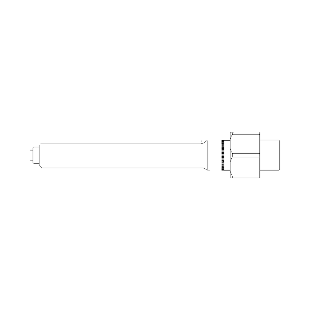 תצוגת מוצר נקייה של ראש סמרור Gage Bilt ASP-752C-45 על רקע לבן - Clean product view of Gage Bilt ASP-752C-45 nose assembly on a white background