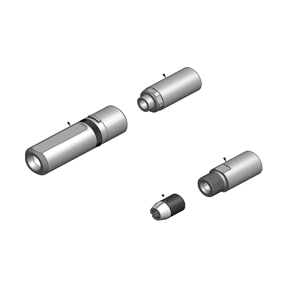 מבט מפורק מספר 2 על רכיבי ראש הסמרור Gage Bilt NAS12-756-26 - Exploded component view 2 of Gage Bilt NAS12-756-26 nose assembly