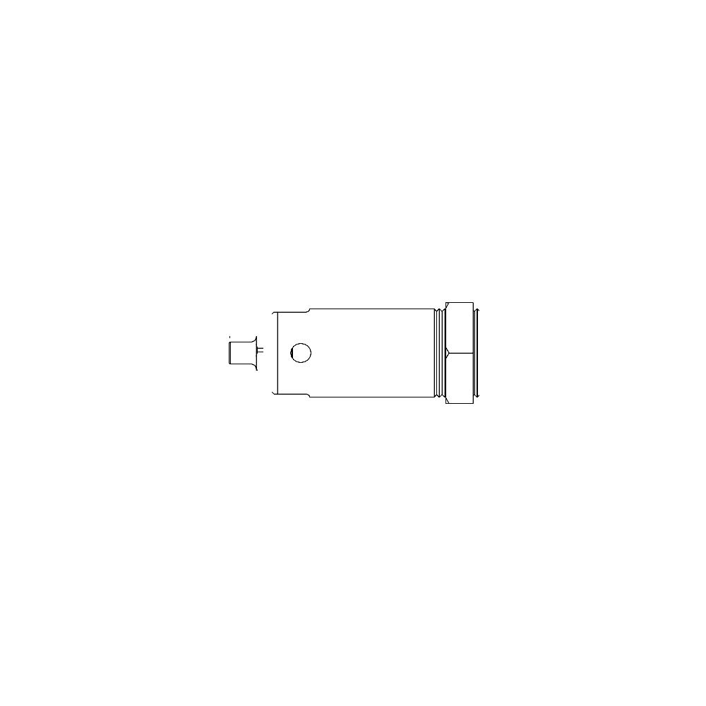 תצוגת מוצר נקייה של ראש סמרור Gage Bilt 4SS-743-20 על רקע לבן - Clean product view of Gage Bilt 4SS-743-20 nose assembly on a white background