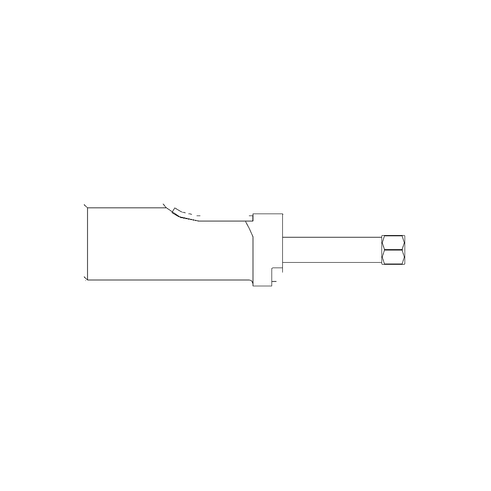 תצוגת מוצר נקייה של ראש סמרור Gage Bilt MBC04-204D-37OS על רקע לבן - Clean product view of Gage Bilt MBC04-204D-37OS nose assembly on a white background